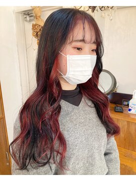 ナツ(Natu.) インナーカラー赤♪ / 中森しゅう