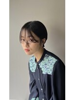 ヘアーラウンジ エゴ(Hair Lounge EGO) 骨格カバーハンサムショート　アッシュカラー　武蔵新城
