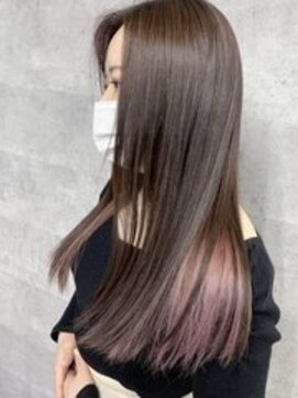 ディア(.eer) 【.eer/ディア】インナーカラー×パステルピンク＜南船場＞