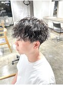 ツイストスパイラルパーマスパイラルパーマ無造作メンズパーマ