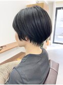【白髪染め可】ボブショート ビフォアー＆アフター/白髪ぼかし