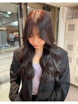 ユニ 原宿(uni)&nbsp;切りっぱなしボブ/エアリーロング/美髪/ピンクブラウン/原宿