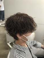 オーシャントーキョー(OCEAN TOKYO)&nbsp;波巻きマッシュ(刈り上げツーブロック黒髪パーマ)