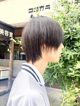 ココカラヘアー ニコ(cococara hair nico) 暗髪/メンズカット/メンズウルフ/ブルーブラック/マッシュ