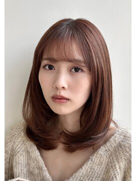 バイオレットジェム(Violet`jem) ミディアムヘアレイヤーカットベージュカラーFU-07