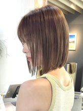 ラフ 新宿(Laff) ボブ×ショコラアッシュ【束感/ヘルシースタイル/新宿】