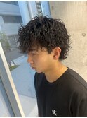 マッシュウルフ×波巻きスパイラルパーマ