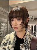 ツヤ髪スタイル/ニュアンスカラー/ショートボブ