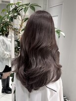 ザックギンザ(ZACC ginza)&nbsp;ラベンダーグレージュ/ロングレイヤー/似合わせカット/暗髪