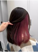 ワンポイントでお洒落なインナーカラー!