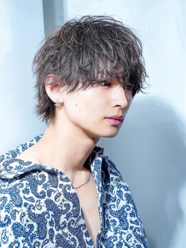 アルファ 新宿(alpha) 【alpha 新宿】黒髪×波巻きパーマ