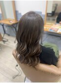 ロング × 青多めアッシュカラー