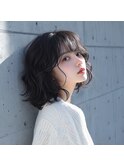 【暗めカラー】ふわっとボブ
