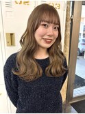 ブラウンベージュ×レイヤー
