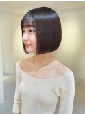小顔フラットボブ