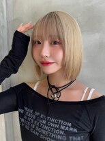 ロンド ストラーダ 心斎橋(Lond strada)&nbsp;レイヤーボブ×ハイトーン[心斎橋/髪質改善]