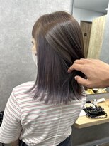 リベストバイジェービー 稲毛(li best. byjb)&nbsp;ダークアッシュ/大人ガーリー/似合わせカット[稲毛/白髪ぼかし]