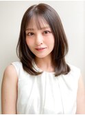 くびれヘアサイドバング美髪薄めバング艶感ワンホンレイヤーn