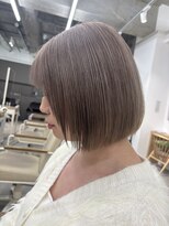 モリオフロムロンドン 大宮店(morio from London)&nbsp;ミルクティーベージュ×まとまるボブ 「村田」