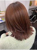 ミディアムレイヤーカット顔周りレイヤーウルフハッシュカット