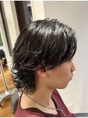 MEN’S/サーフカール/刈り上げセンターパート/表参道駅/青山
