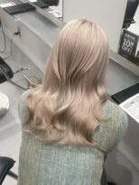 リムレスバイサンク 万代 新潟駅(LIMLESS by cinq)&nbsp;万代ケアブリーチカラーダブルカラー顔まわりレイヤーカット韓国