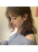 【Lond fleur 石畑結華】伸ばしかけ前髪も可愛いミディアム