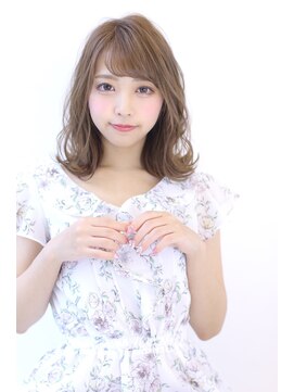 オーロ 宝塚店(ORO) オリーブカラーハイライトカラー小顔セミウェットウェーブ