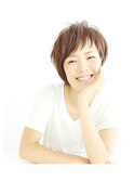 ココアブラウンのほんのり大人ショート