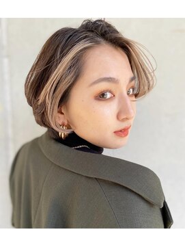 ジゼル 博多(GiseL) 【GiseL】フェイスフレーミングショートボブ 天神/ダブルカラー