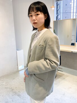 レトン 銀座(leton) ビタミンカラー/ワンレンボブ/くびれヘア/テラコッタ/オン眉