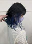インナーカラー &nbsp;&nbsp;ブルーカラー　edge.下北沢