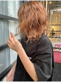 ニュアンスパーマ オレンジブラウン