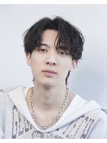 メンズサロン ゴールド 名古屋(GOALD)&nbsp;センターパート波巻きスパイラルツイストスパイラル刈り上げ