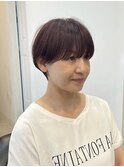 ブリーチなしピンクベージュカラー マッシュショート 簡単セット