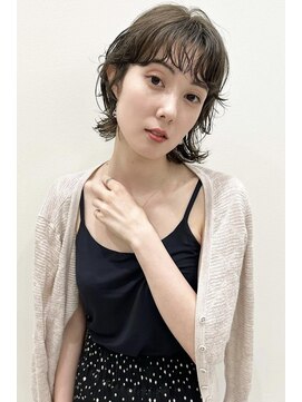 イーズ 鎌倉(e's) 《e's イーズ鎌倉》ダメージレスな潤いパーマ×マッシュウルフ