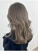 ミルクティベージュ_グレーベージュレイヤーロング_ba475181