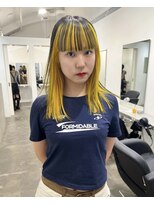 ジーナ オモテサンドウ(XENA) ケアブリーチ×インナーカラー×ブラックイエロー(表参道)