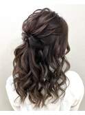 ハーフアップ(耳が出ない)