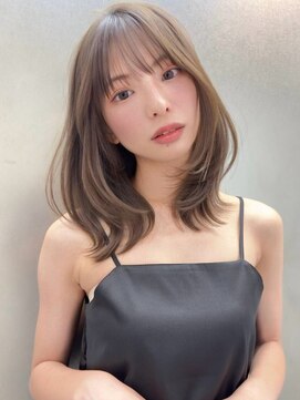 ソヨン 金山店(SOYON) イメチェン/レイヤーカット/こなれミディ/小顔/前髪/ネビージュ