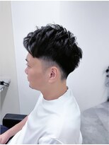 アイディール 心斎橋店(:ideal)&nbsp;20代30代40代メンズビジネスツーブロックアッシュブラック