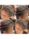 白髪ぼかしバレイヤージュ