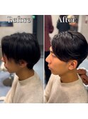 横浜”曲がる縮毛矯正ニュアンスメンズ縮毛矯正