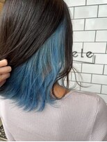 ノエル(noele)&nbsp;インナーカラー×水色カラー