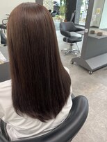 ガルボヘアー 桟橋店(garbo hair)&nbsp;ハイライト　ラベンダーグレージュ　トリートメント　ロング