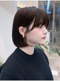 大人ボブタッセルボブ大人可愛い似合わせくびれボブ外はねボブ
