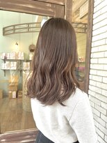 ヘアー アンド ビューティー リル(rille)&nbsp;【安江理緒】ブリーチ無し透明感グレージュ
