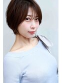 大人小顔ショート耳かけ丸みくびれ30代40代50代