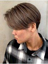 ディスイズバーバー(THIS IS BARBER) ミルクティーアッシュベージュ ブリーチ マッシュ【札幌】