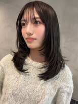 グラフ ヘアーズ ラボ graf hair's lab ミディアムレイヤー/透明感カラー